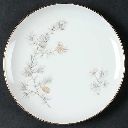 Golden Pine Bread & Butter Plate
