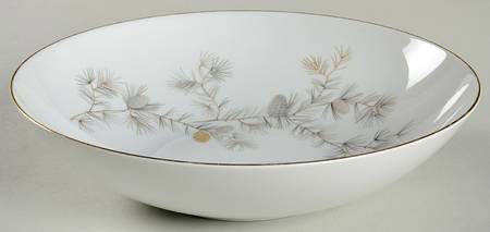 Golden Pine 9" Round Vegetable Bowl