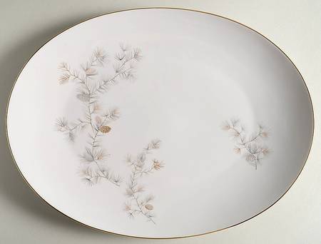 Golden Pine 16" Oval Serving Platter