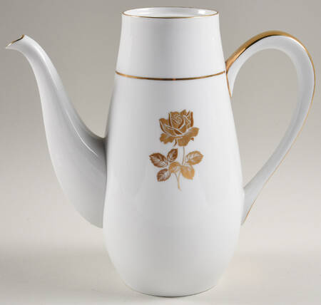 Gold Rose Coffee Pot No Lid