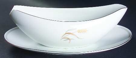 Golden Wheat Gravy Boat & Underplate/Relish