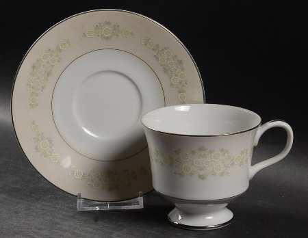 Greenfield Footed Cup & Saucer Set