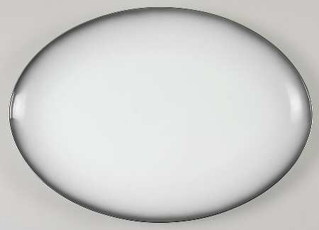 Grey Mist 15" Oval Serving Platter