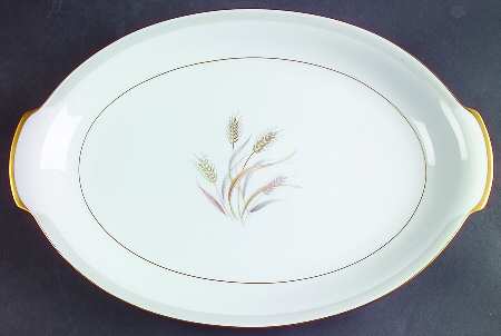 Harvest Gold 14" Oval Serving Platter