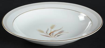Harvest Gold Rim Soup Bowl