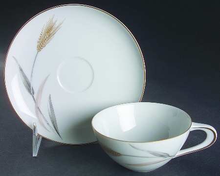 Harvest Flat Cup & Saucer Set