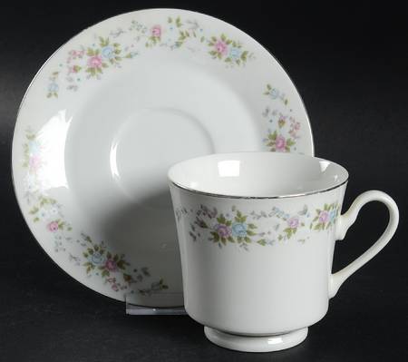 Heirloom Footed Cup & Saucer Set