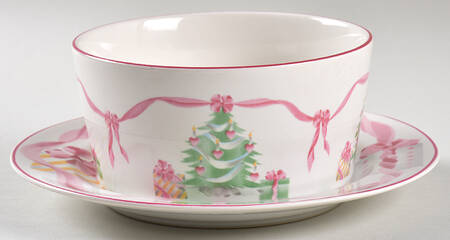 Home for Christmas (Indonesia) Salad Plate/Gravy Boat Stand by Sango