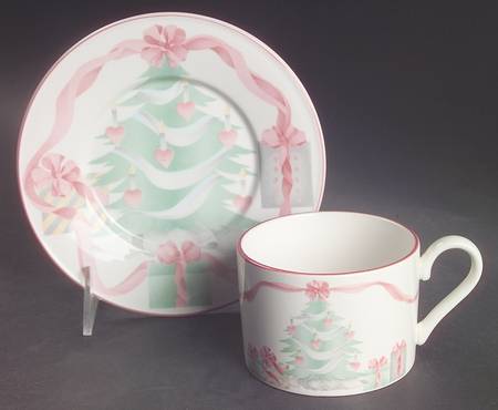 Home for Christmas (Korea) Flat Cup & Saucer Set