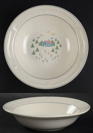 Home Sweet Home Rim Cereal Bowl