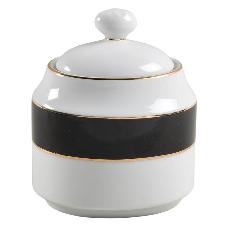 Imperial Black Sugar Bowl & Lid