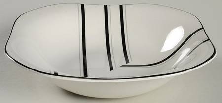 Jazz Dance Black 9" Round Vegetable Bowl