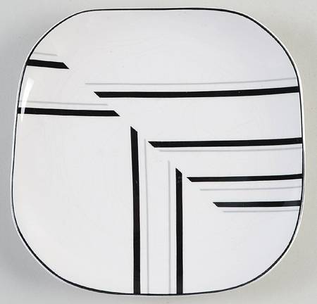 Jazz Dance Black Salad Plate
