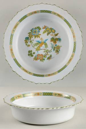 Jade Garden 9" Round Vegetable Bowl
