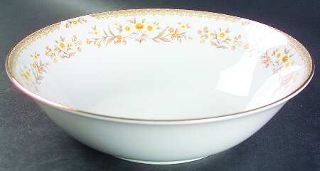 Jamestown (Gold Trim) 9" Round Vegetable Bowl