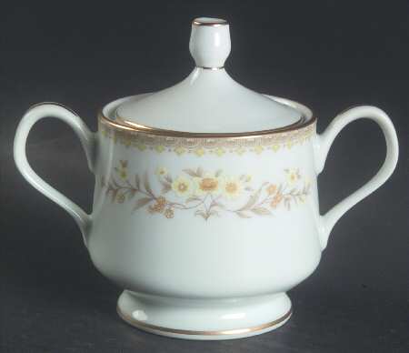 Jamestown (Gold Trim) Sugar Bowl & Lid
