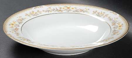Jamestown (Gold Trim) Rim Soup Bowl