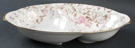 Jeannette 11" Oval Divided Vegetable Bowl
