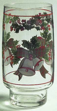 Jingle Bells Glassware Tall Tumbler