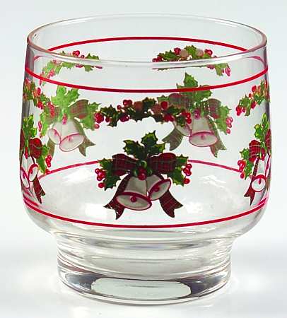 Jingle Bells Glassware Old Fashioned