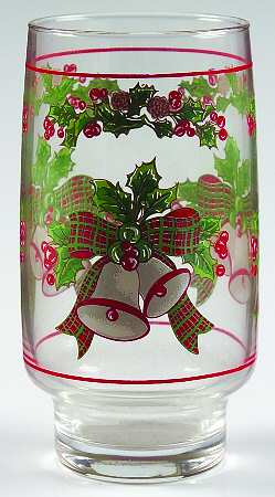Jingle Bells Glassware Short Tumbler