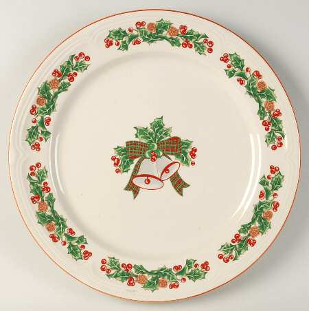 Jingle Bells 12" Chop Plate (Round Platter)