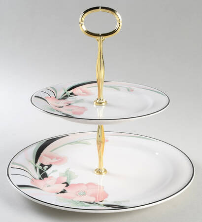 Jolie 6 5/8"-10"  2 Tiered Serving Tray (Dp, Sp) HC