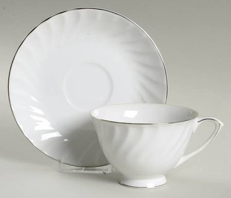 Karen Footed Cup & Saucer Set