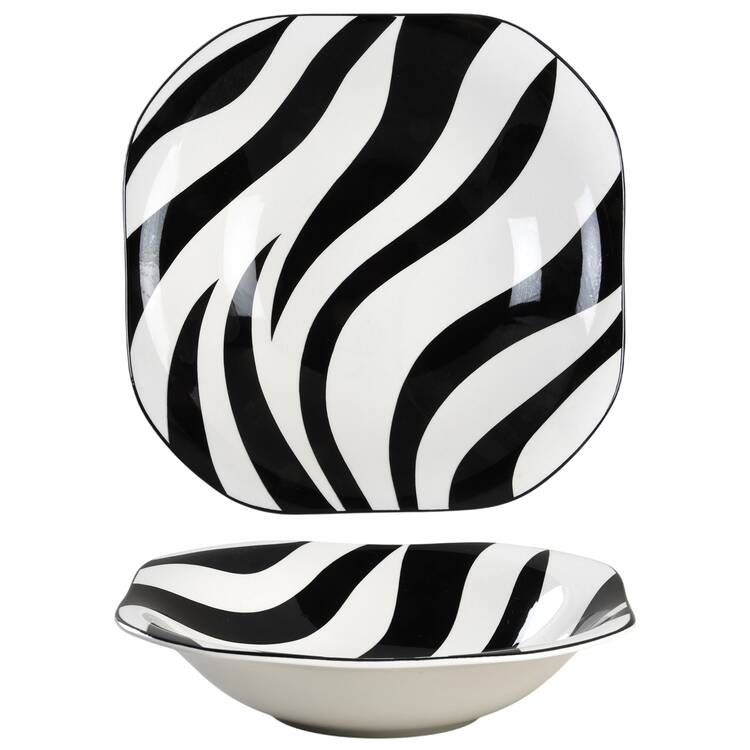 Kenya Black 9" Round Vegetable Bowl