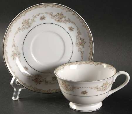 Footed Cup & Saucer Set