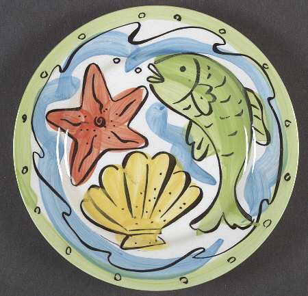 Key West Salad Plate by Sango
