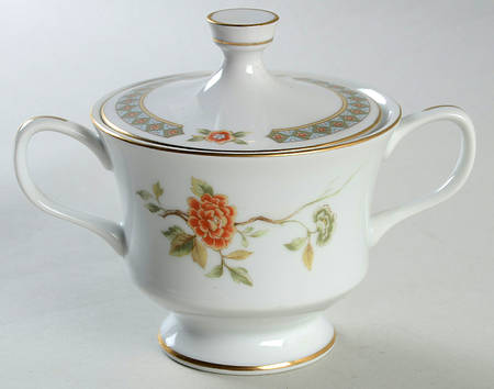 Kutani Sugar Bowl & Lid