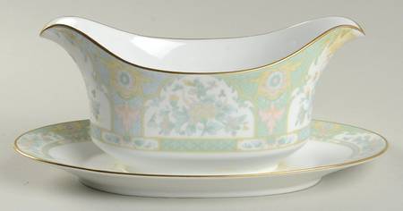 Kyoto Garden Gravy Boat with Attached Underplate