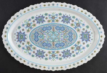 Lapland Blue 15" Oval Serving Platter