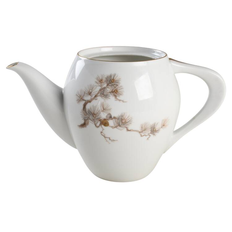 Larchmont (Brown Pine Branch) Teapot No Lid