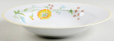 Larchmont (Yellow Flowers) Rim Soup Bowl