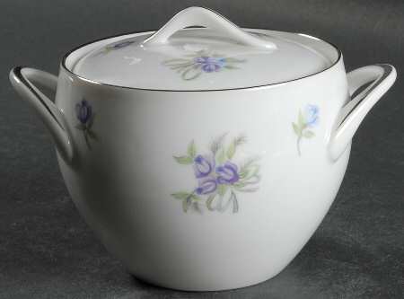 Lavender Sugar Bowl & Lid