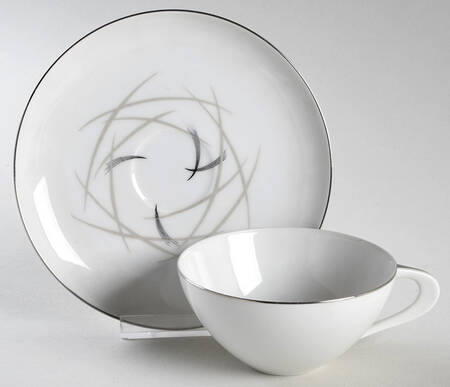 Mardi Gras Flat Cup & Saucer Set