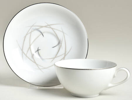 Mardi Gras Flat Cup & Saucer Set
