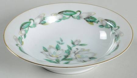 Magnolia Rim Fruit/Dessert (Sauce) Bowl
