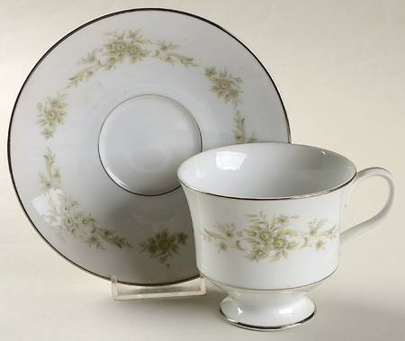 Mandarin Footed Cup & Saucer Set