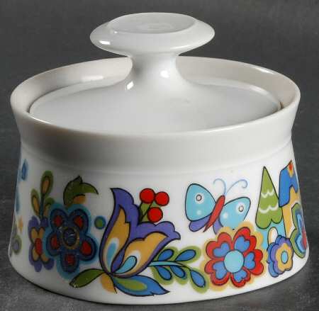Market Place Sugar Bowl & Lid