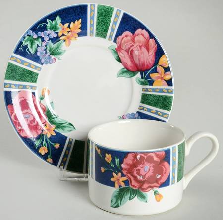 Margaux Flat Cup & Saucer Set by Sango