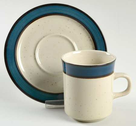 Mariana Flat Cup & Saucer Set