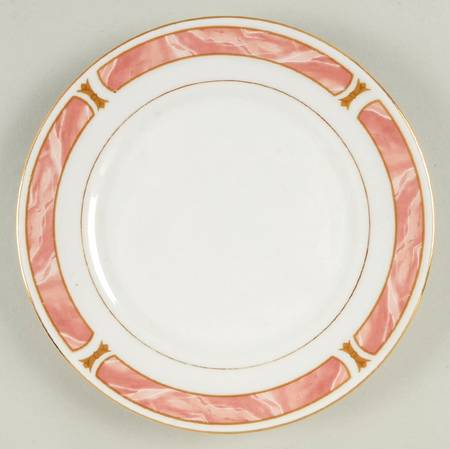 Marble Rose Salad Plate