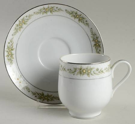 Maytime Footed Cup & Saucer Set