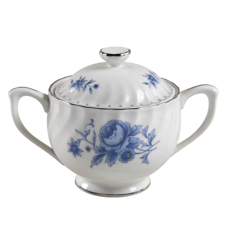 Meissen Blue Sugar Bowl & Lid