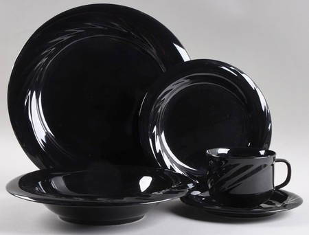 Monte Carlo Black 5 Piece Place Setting