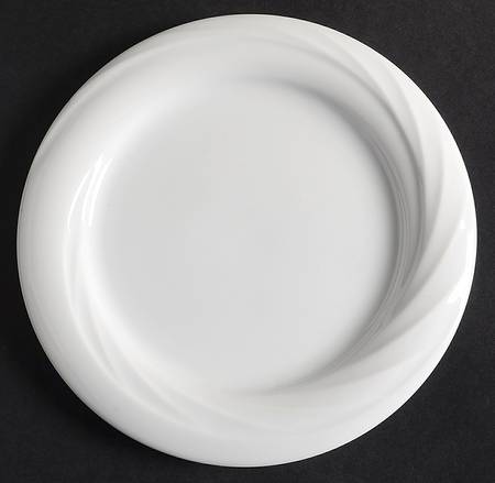 Monte Carlo White Salad Plate