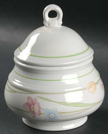 Mountain Flower Sugar Bowl & Lid